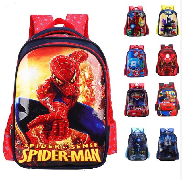 Mochila escolar de dibujos animados en 3D para niños para escuela preescolar